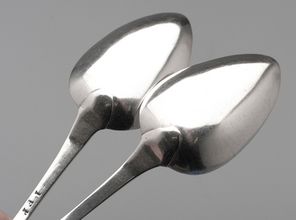 Cape Silver Teaspoons (Pair) - De Jongh, Pollnitz